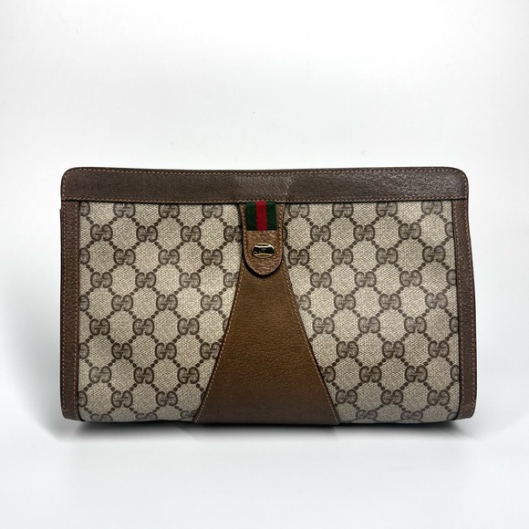 Gucci Ophidia Supreme GG Monogram Accessory Collection Clutch. - Picture 14 of 16